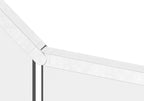 flexibler Verbinder für Quadrat-Nutrohr, aufwärts 25-55°, V4A