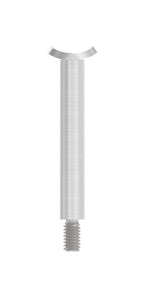 Handlaufstütze zum Schrauben, Stift mit Außengewinde M8 und Handlaufanschlussplatte, V2A