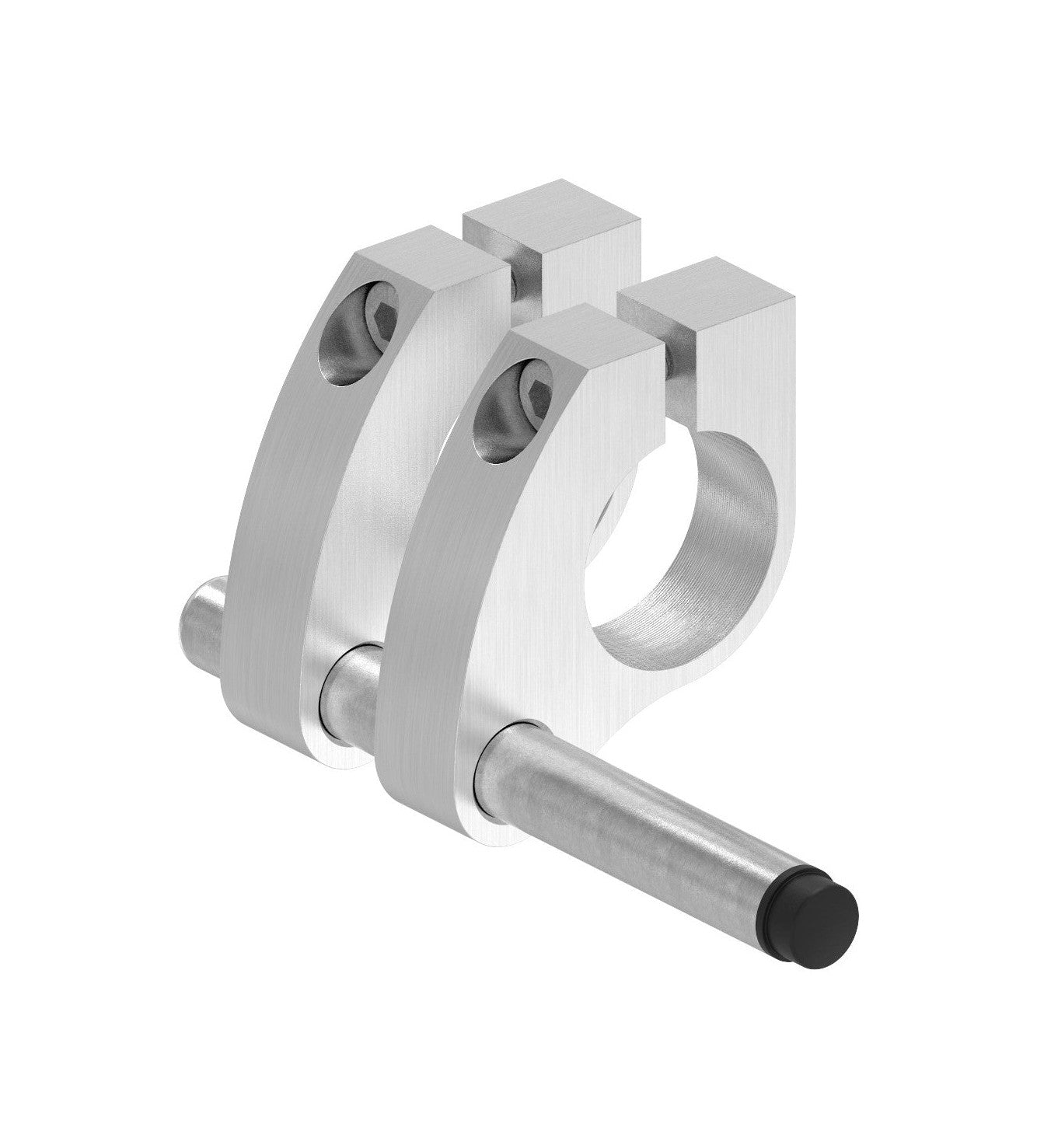 Stopper für Glastürhalter mit Doppelrollwagen, beidseitig verwendbar, V2A