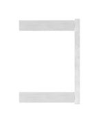 Edelstahl Wandbefestigung für Geländerpfosten zum Spannen, Platte 130 x 55 x 8 mm, V2A / V4A