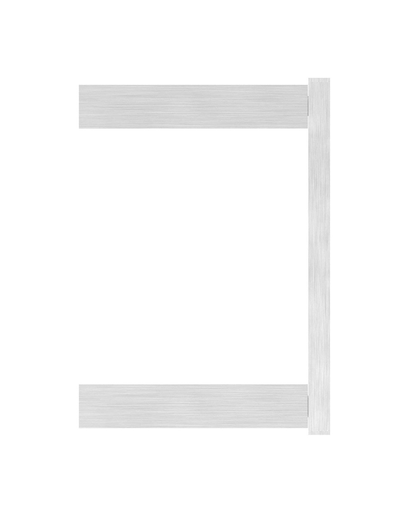 Edelstahl Wandbefestigung für Geländerpfosten zum Spannen, Platte 130 x 55 x 8 mm, V2A / V4A