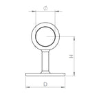 Rohrendhalter V2A