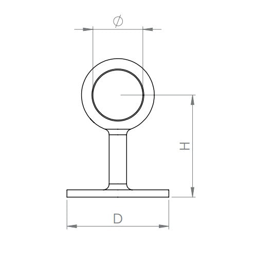 Rohrendhalter V2A