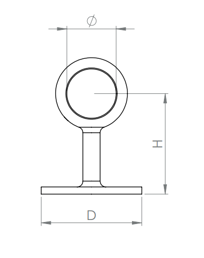 Rohrendhalter V2A