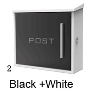 Briefkasten Myron, aus verzinktem Stahlblech, schwarz RAL: 9017 und weiß RAL: 9016 lackiert, Maße: 350x115mm, H: 330mm. Inkl. 3 Schlüssel. Briefkasten muss bei starker Witterung überdacht werden!