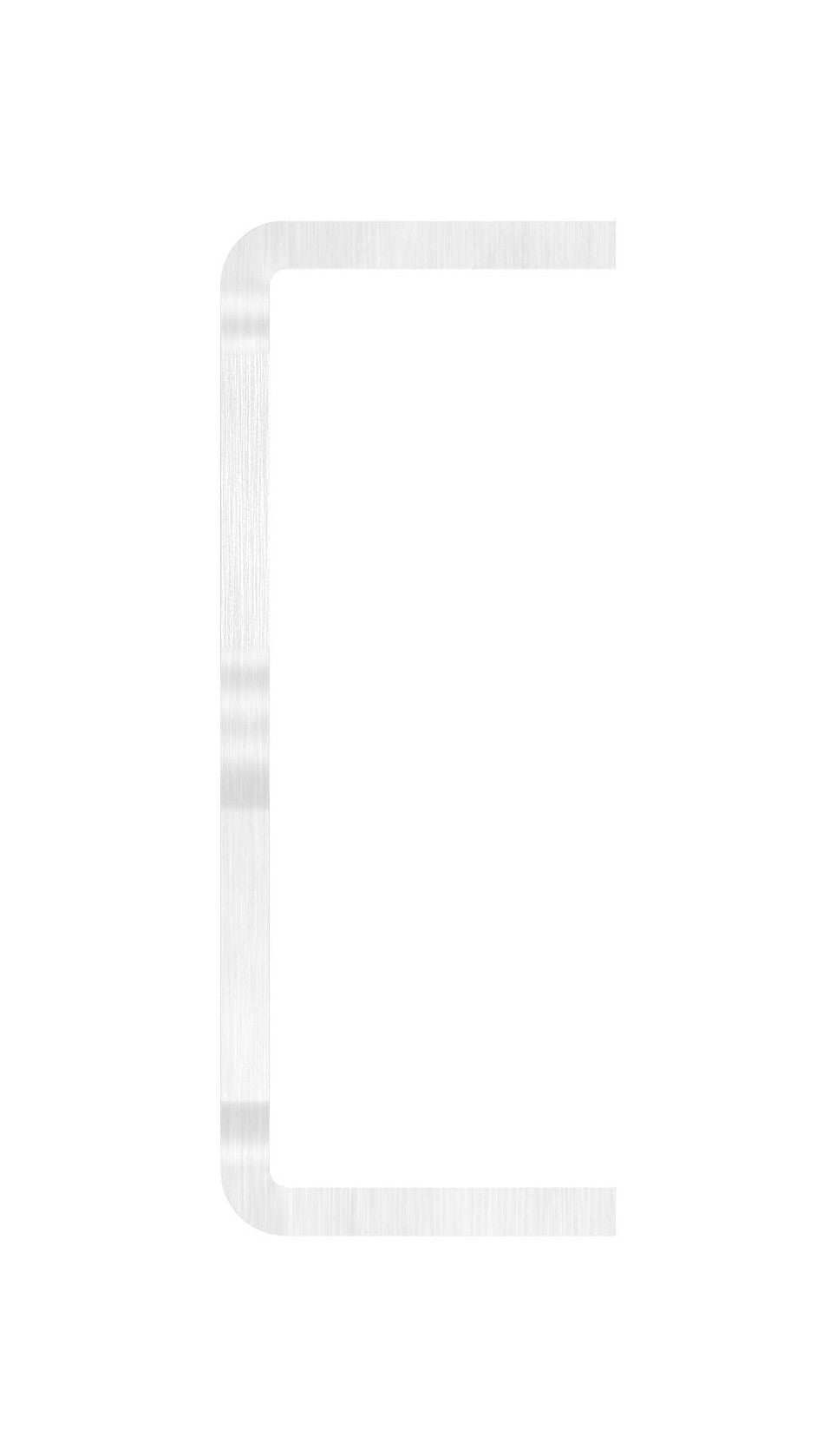 Edelstahl Wandbefestigung für Geländerpfosten, zum Anschweißen des Pfostens, V2A