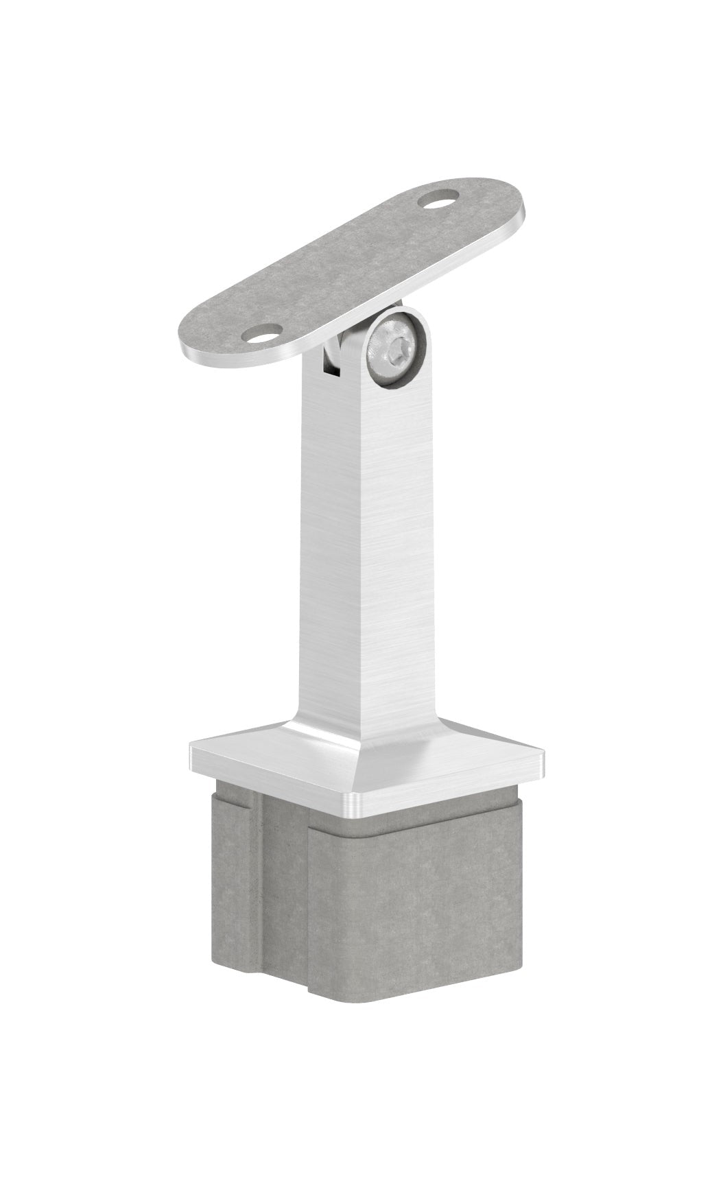 Handlaufstütze mit flacher Handlaufanschlussplatte