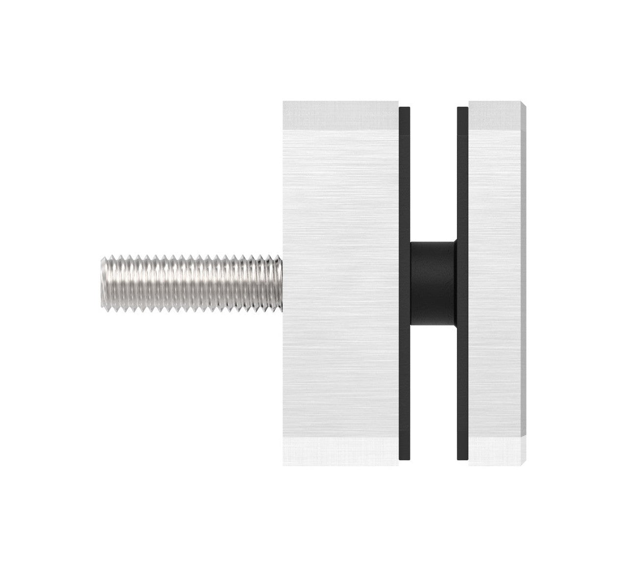 Glaspunkthalter 63 x 63 mm, Klemmbereich 8.0 x 21.52 mm, V2A