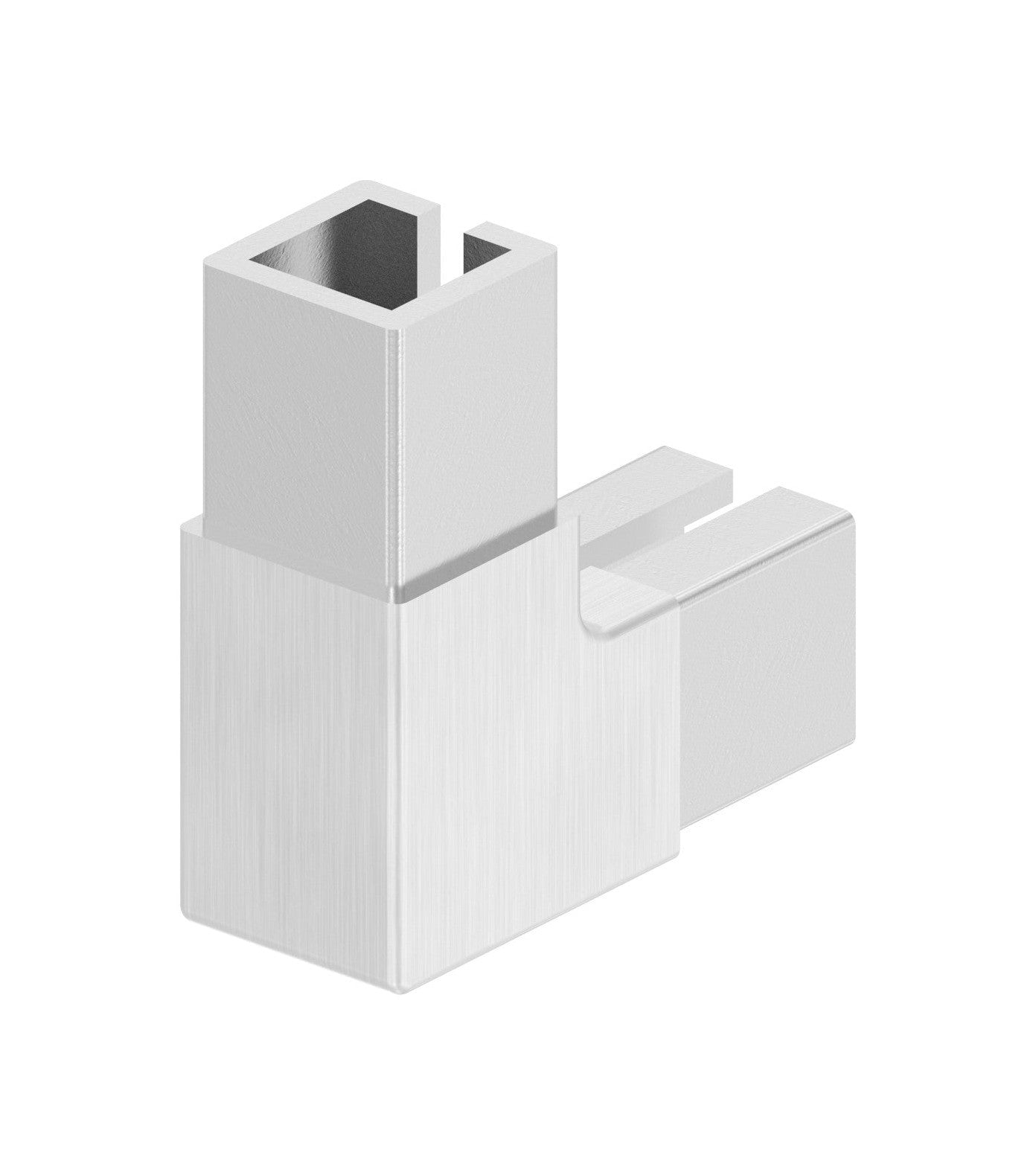 Eckverbinder für quadratisches Klemmprofil, V2A