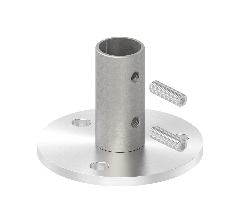 Wand- und Bodenanker für Rohr Ø 33,7 x 2,0 mm	
