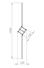 Designstab, Länge 1000 mm, V2A