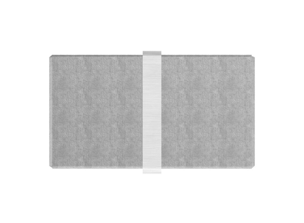 Rohrverbinder für Rechteck-Nutrohr 60 x 40 x 1,5 mm, V2A