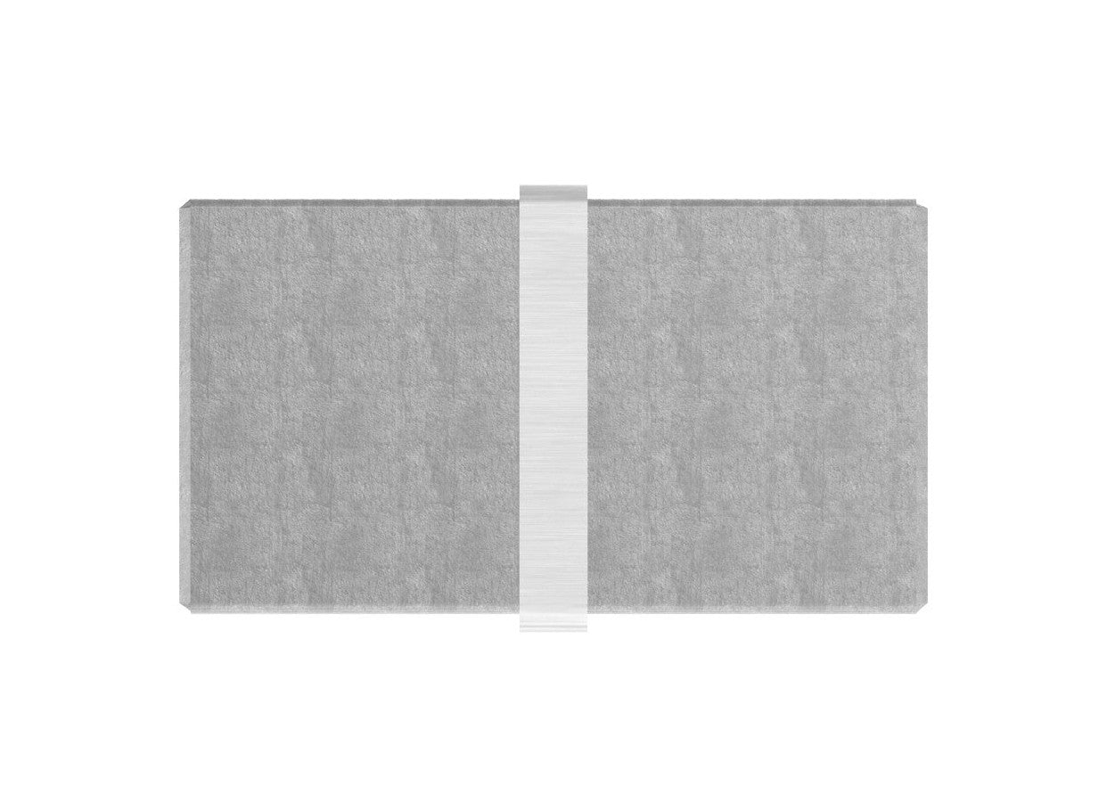 Rohrverbinder für Rechteck-Nutrohr 60 x 40 x 1,5 mm, V2A