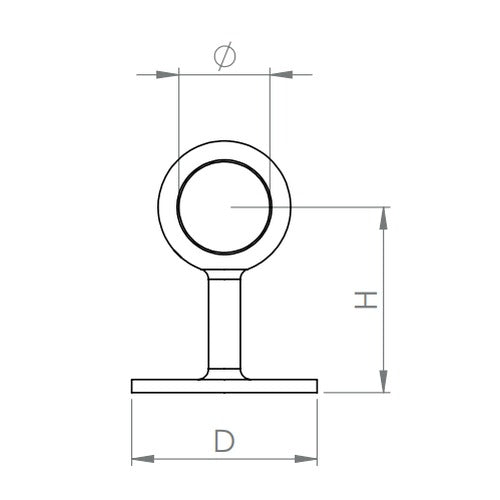 Rohrhalter V2A