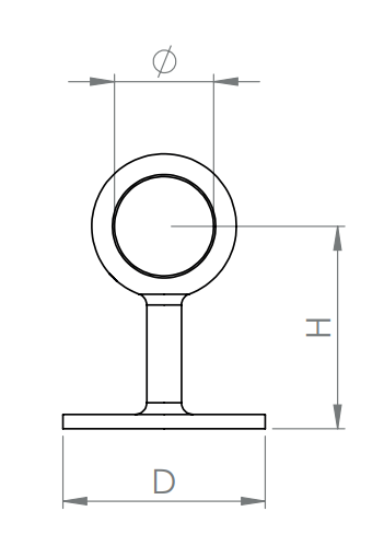 Rohrhalter V2A