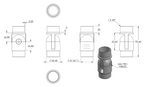 Zeichnung Gelenkstück für Rohr Ø 42,4 x 2,5 mm