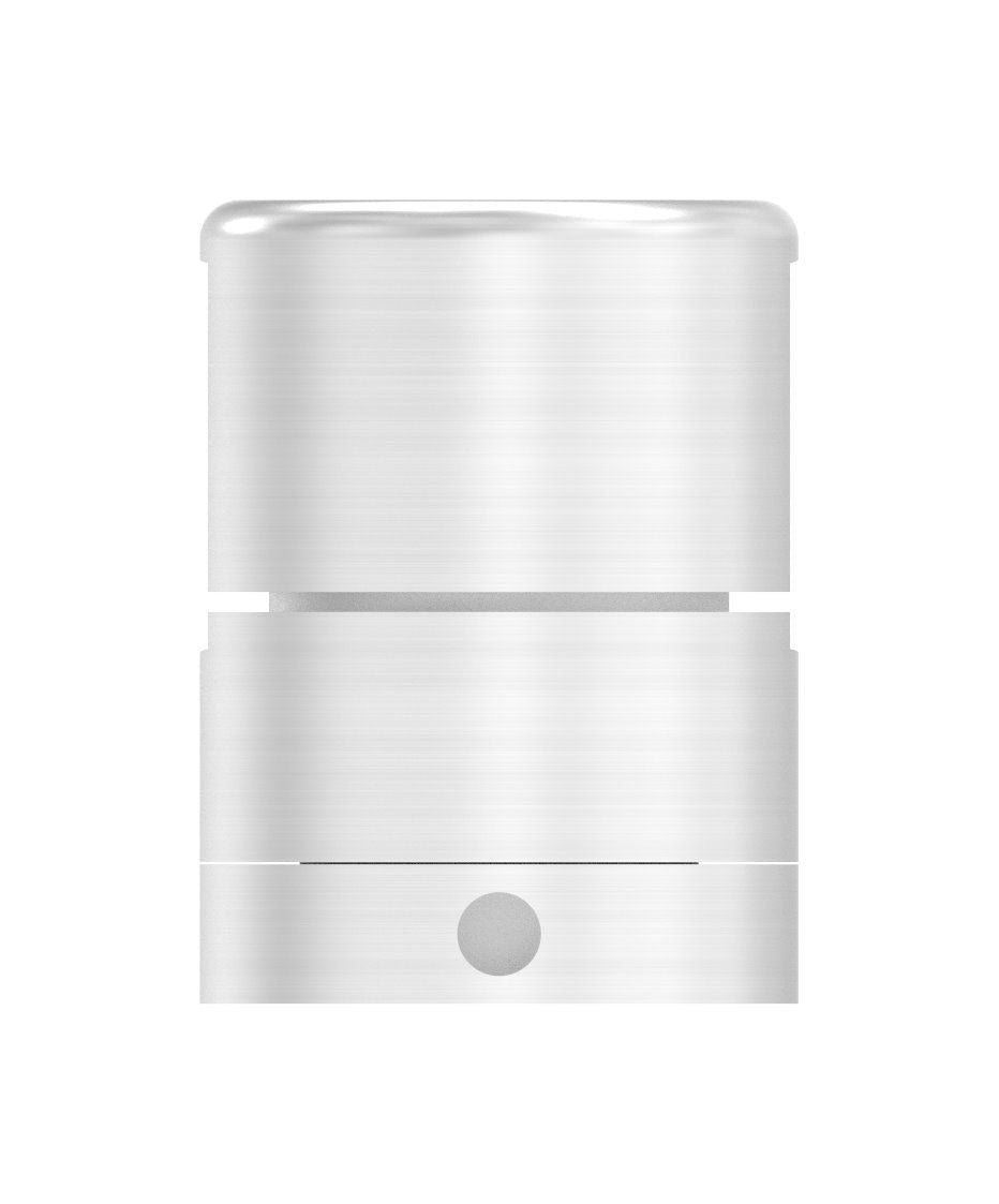 BRENK-fix® Grundhalter für Flachstäbe, mit Innengewinde M8 / Aluminium, V2A