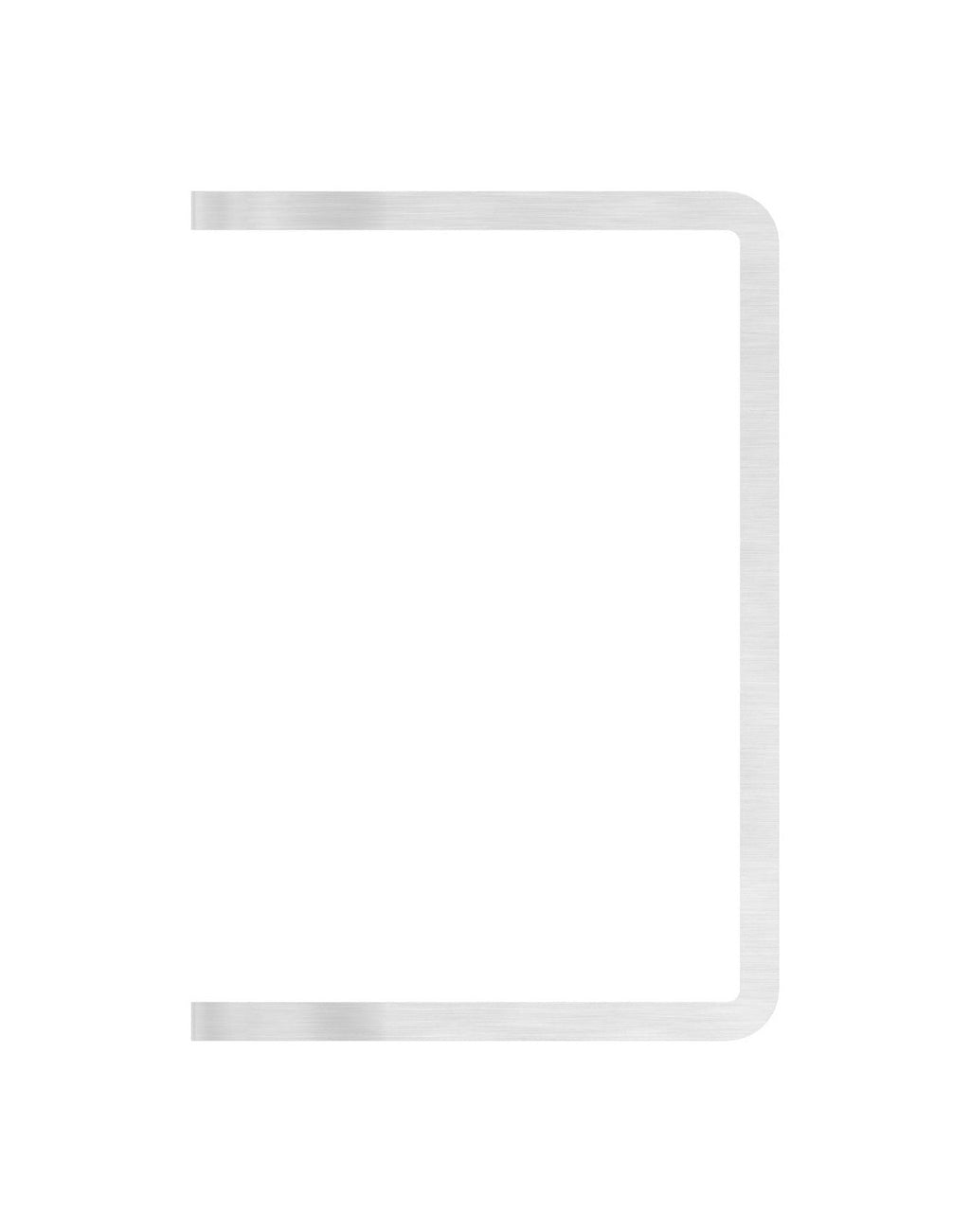 Edelstahl Wandbefestigung für Geländerpfosten, zum Anschweißen des Pfostens, V2A