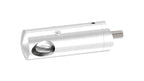 Querstabhalter Ø 22 mm, für 90° Innenecke, mit Durchgangsbohrung, V2A / V4A