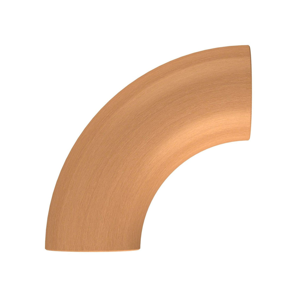 90° Bogen für Holzhandlauf Buche,  Ø 42 mm, geschliffen und lackiert, für den Innenbereich