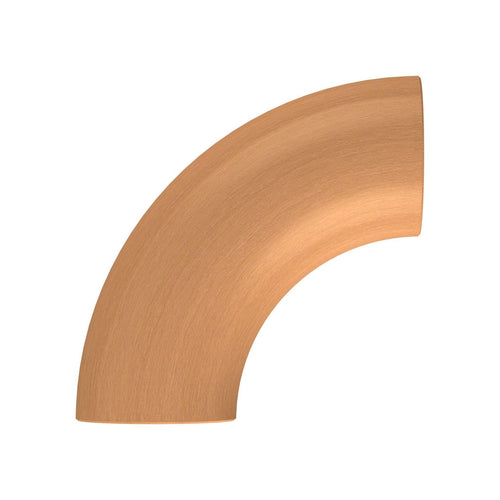 90° Bogen für Holzhandlauf Buche,  Ø 42 mm, geschliffen und lackiert, für den Innenbereich