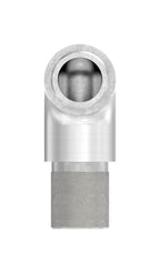 Edelstahl Rohrbogen 90°, eng, zum Einstecken ins Rohr, V2A / V4A
