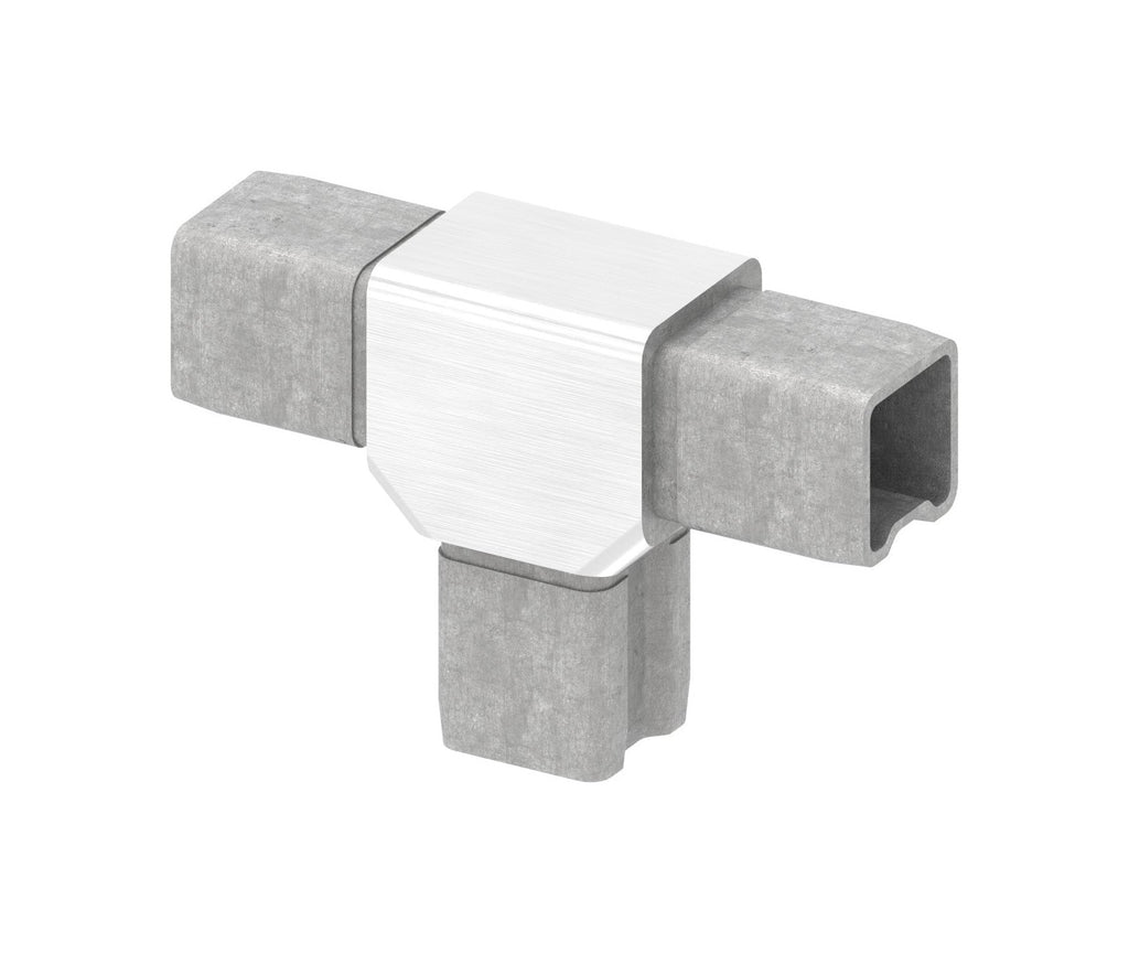 T-Verbinder für Quadratrohr 25 x 25 x 2,0 mm