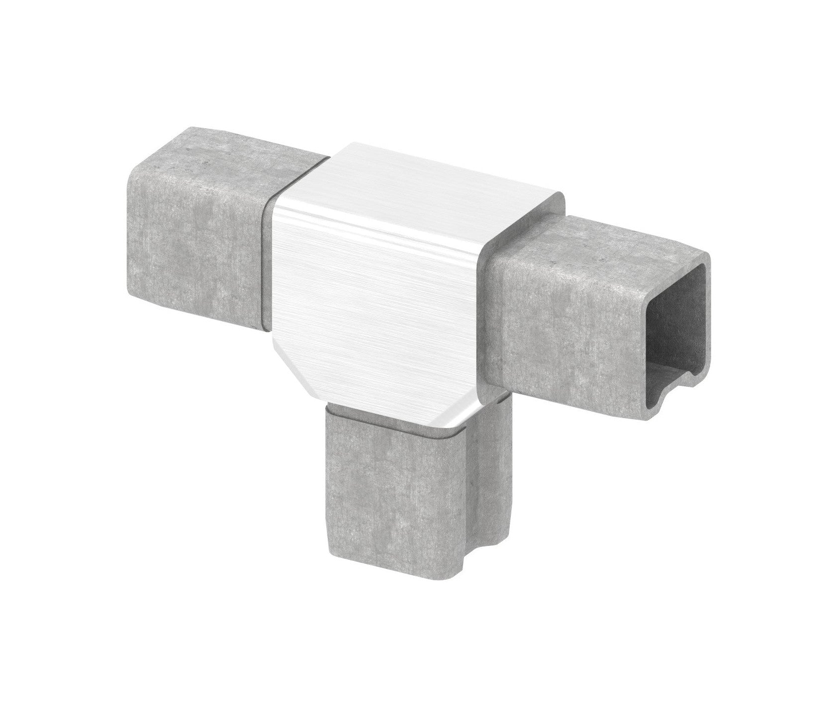 T-Verbinder für Quadratrohr 25 x 25 x 2,0 mm