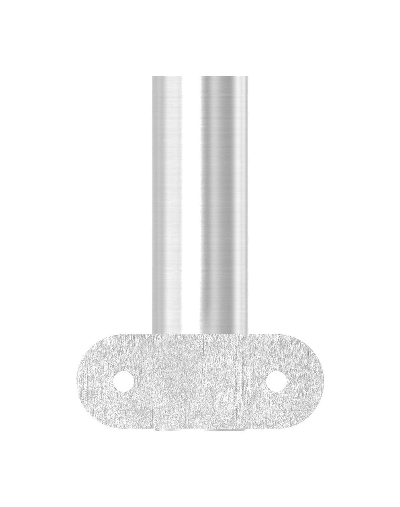 höhenverstellbarer Handlaufhalter mit Gelenk und Halteplatte, zum Anschrauben des Handlaufs, V2A