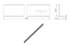 Abdeckung zum Aufkleben für Alu-Profil eleganza STRONG, Holmlast 0.5 -3.0kN, seitliche Montage