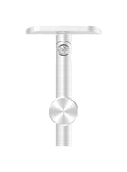 höhenverstellbarer Handlaufhalter mit Gelenk und Halteplatte, zum  Anschrauben des Handlaufs, V2A