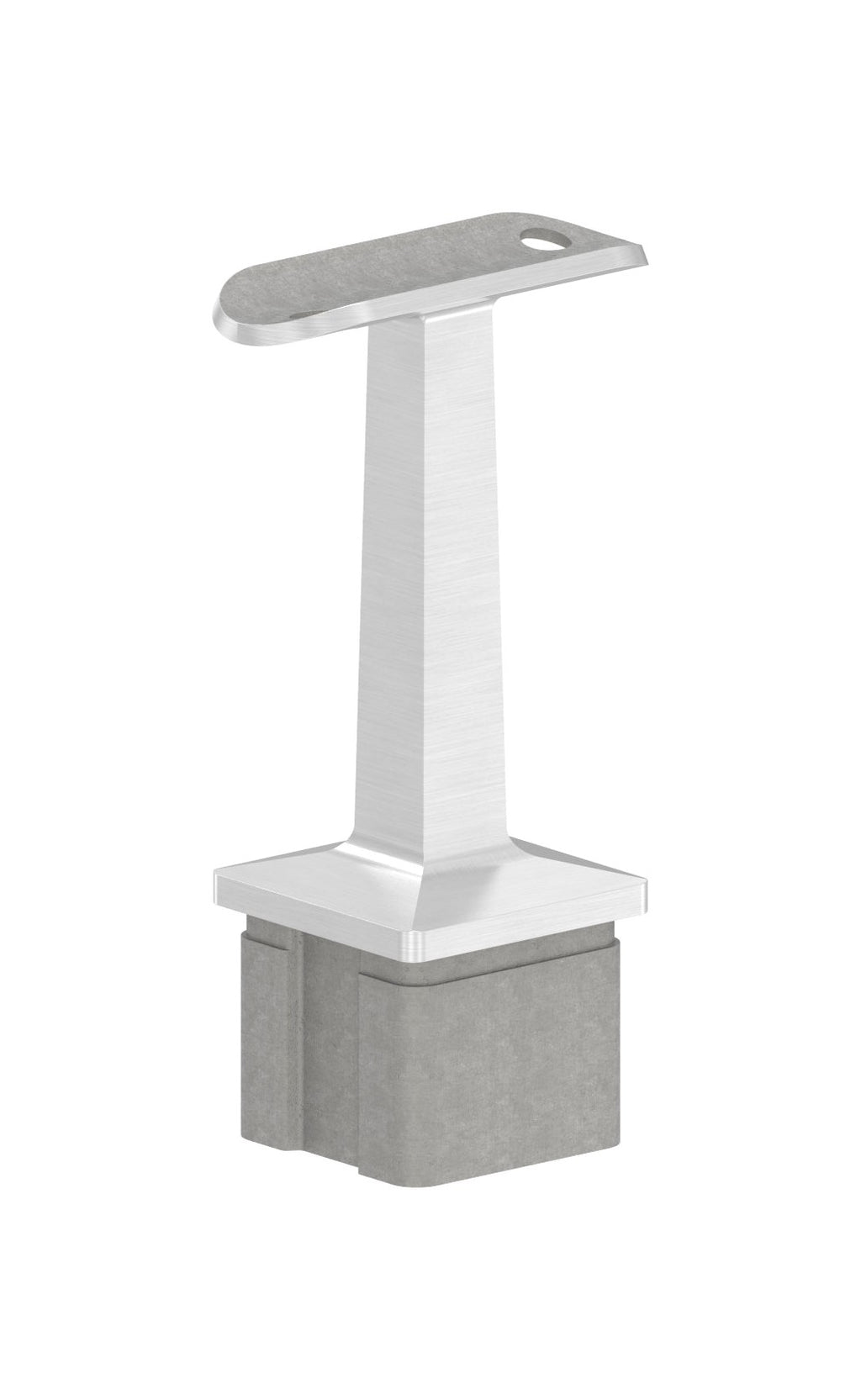 Handlaufstütze mit Handlaufanschlussplatte für Rohr Ø 42,4 mm