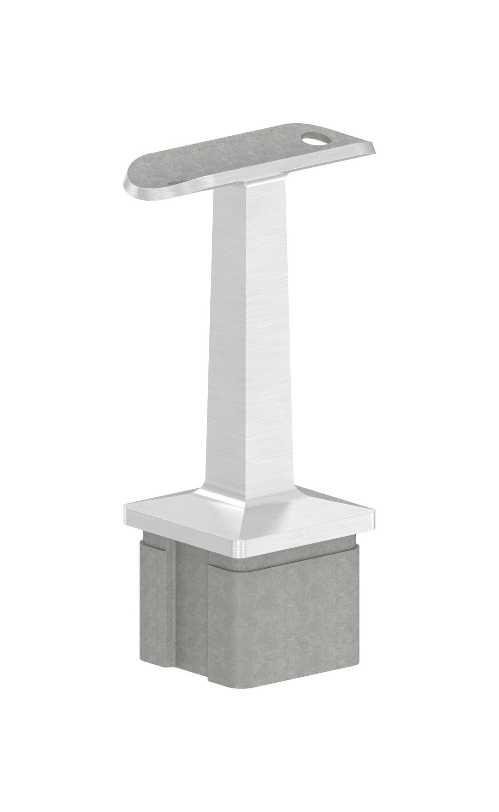Handlaufstütze mit Handlaufanschlussplatte für Rohr Ø 42,4 mm