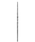Anfangsstab 20x20mm, H: 1200mm, 1x Zierteil außermittig