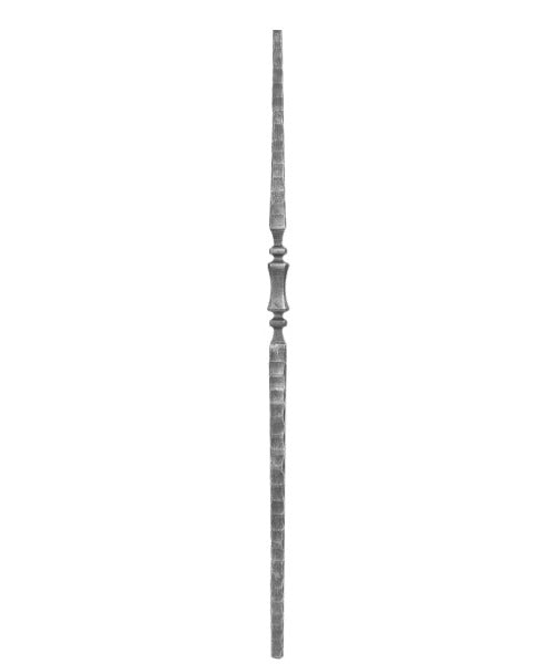 Anfangsstab 20x20mm, H: 1200mm, 1x Zierteil außermittig