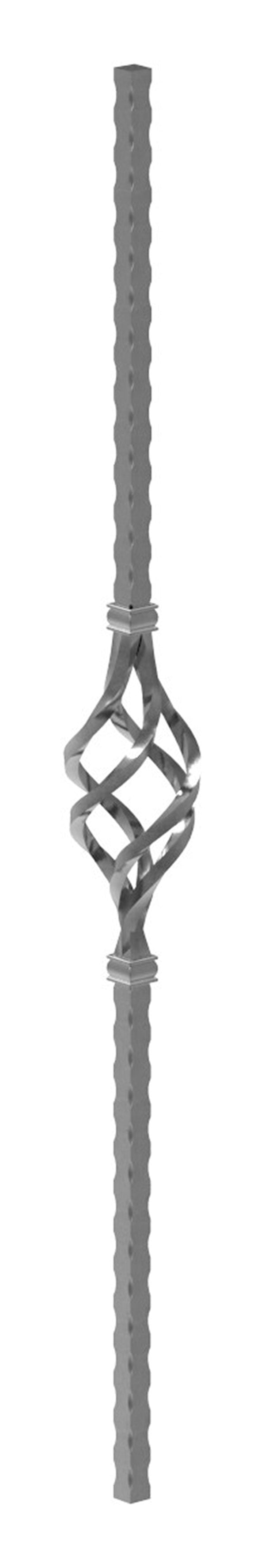 Anfangsstab 20x20mm, H: ca. 1100mm, 1x Zirbel mittig