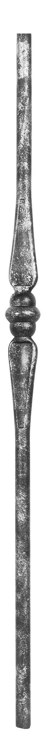 Anfangsstab Ø 25mm, glatt, H: 1200mm, 1x Drehteil außermittig