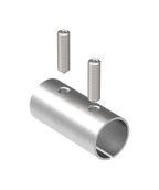 Edelstahl Rundrohr-Verbinder, mit Klemmschrauben, zum Einstecken ins Rohr, V2A