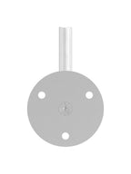 verschraubter Handlaufhalter mit 3 Bohrungen, zum Anschweißen des Handlaufs, V2A