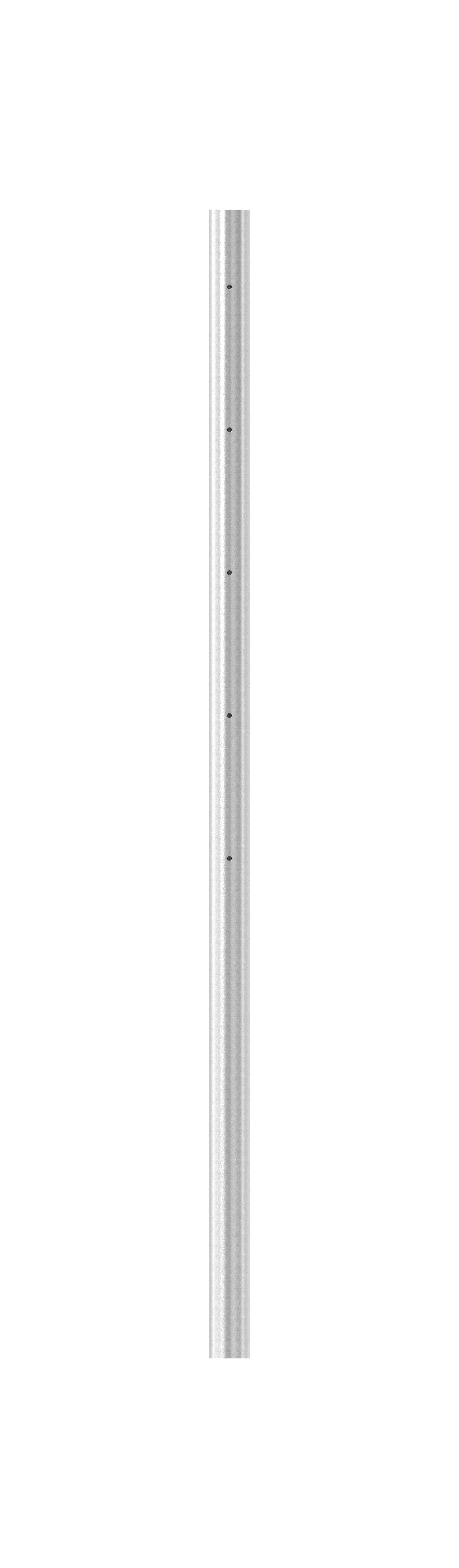 Edelstahlpfosten, mit  5 x M6 Fließformgewinde einseitig (z.B. für Querstabhalter), V2A