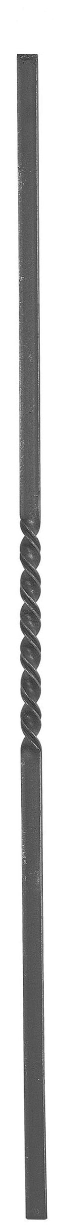 Zwischenstab 16x8mm, gerillt, H: 900mm, 1x gedreht mittig