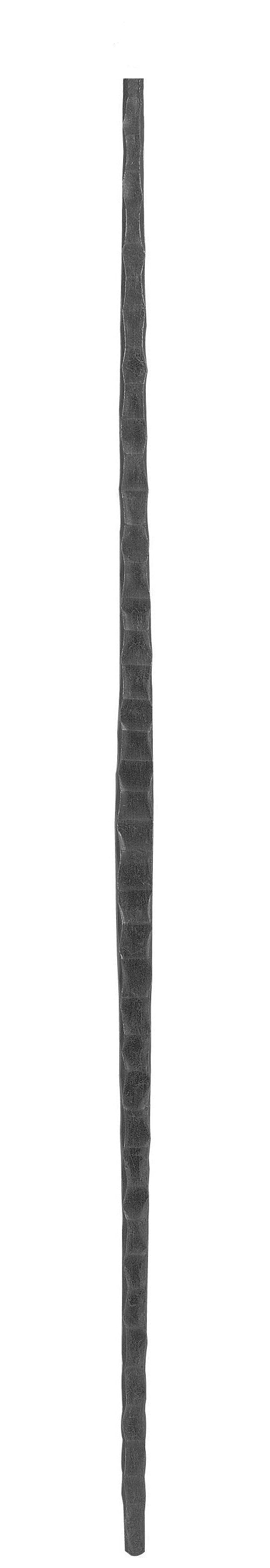 Zwischenstab 13x10mm, gehämmert, H: 900mm, konisch geschmiedet