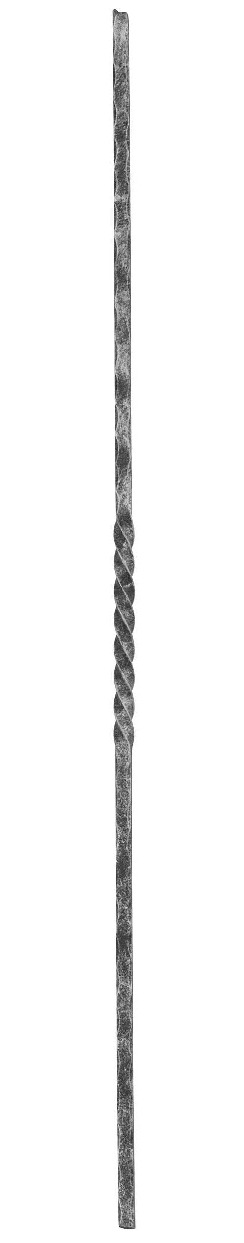 Zwischenstab 12x12mm, gehämmert, H: 900mm, 1x gedreht mittig