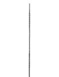 Zwischenstab 12x12mm, gehämmert, H: 900mm, 2x gedreht