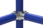 Eckstück mit gleichen Abgängen, Temperguss verzinkt (Serie 116)