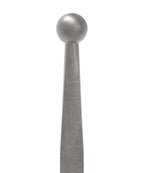 Zaunstab 12x12mm, Kugel 16mm, konisch zulaufend, Kugel angeschmiedet