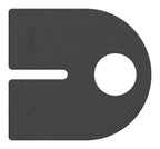 Zierstab 12x12mm, gehämmert, H: 900mm, 2x S-Schnecke mittig (Art. 1202)