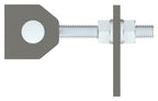 Torband M — mit Langlochlasche, Öffnungswinkel 180°, galvanisch verzinkt, Torband