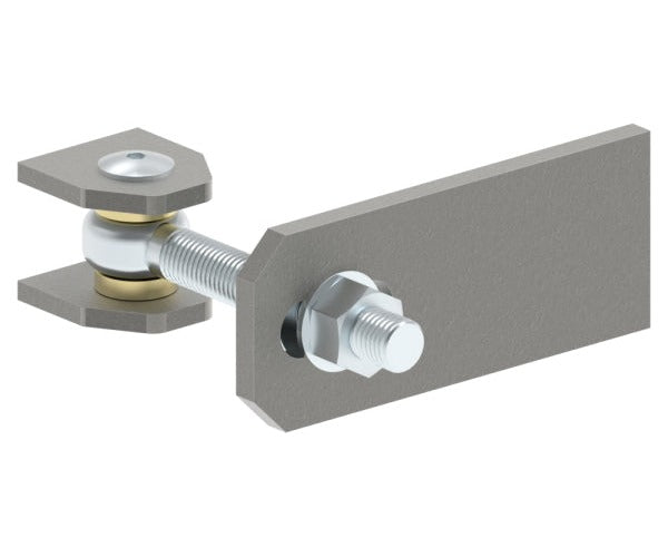 Torband M — mit Langlochlasche, Öffnungswinkel 180°, galvanisch verzinkt, Torband