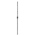 Knubbelstab 13x13mm, gehämmert, H: 1000mm, 1x Knubbel: mittig (Art. 1234)